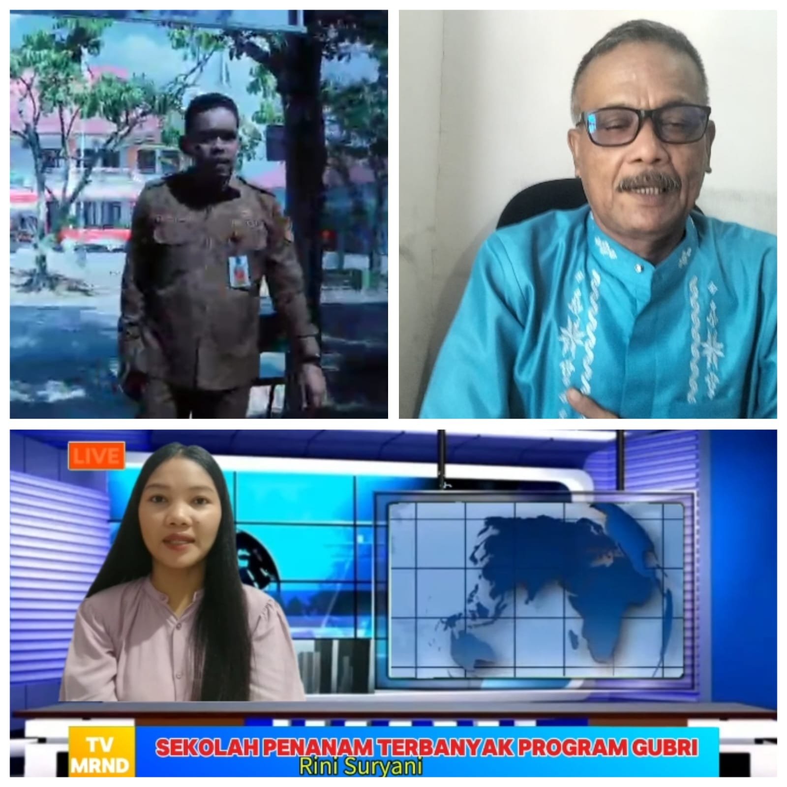 tvmiranda.com | Dukung Program Gubri Kepala Sekolah SKO Pekanbaru Aslim,S.Pd  Tanam 5000 Pohon