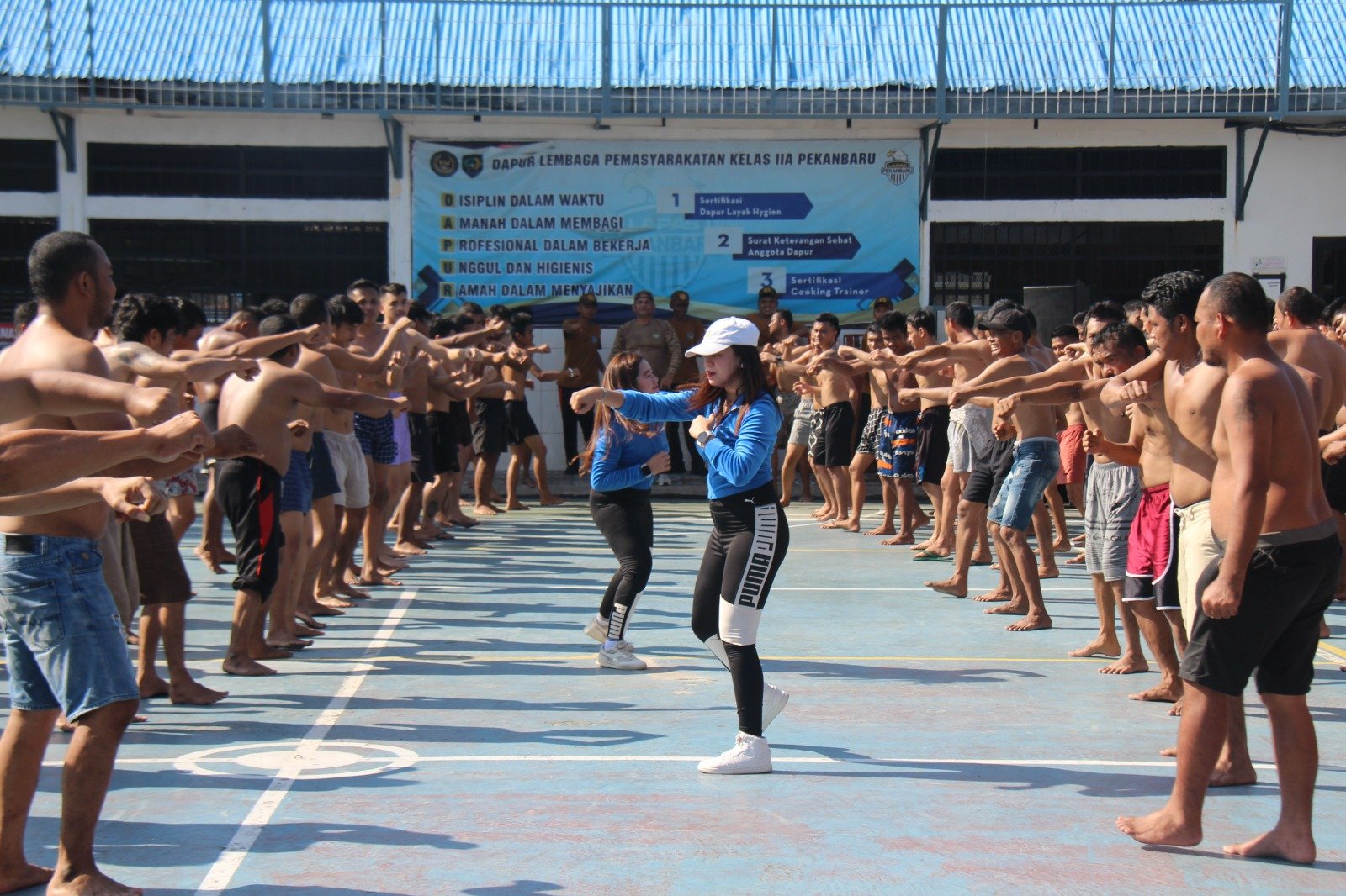 tvmiranda.com | Wujudkan Pembinaan yang Sehat, Lapas Kelas IIA Pekanbaru Laksanakan Senam Rutin bagi WBP