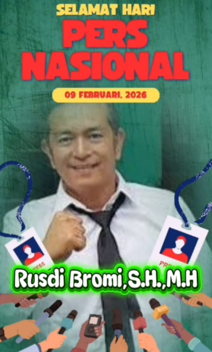 tvmiranda.com | Rusdi Bromi Ucapkan Selamat Hari Pers Nasional: Pers Adalah Penjaga Nurani Publik dan Pilar Keadilan