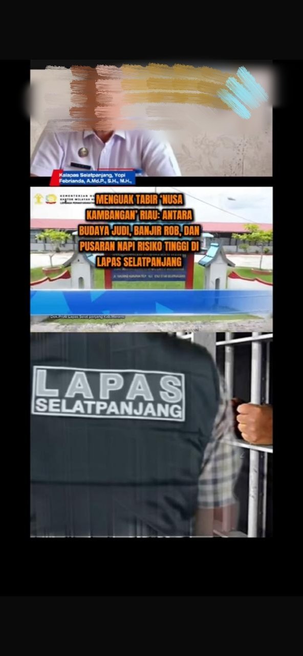 Dugaan Pungli di Lapas Kelas II B Selatpanjang, Mohd Ilham : kita minta APH melakukan penyelidikan.