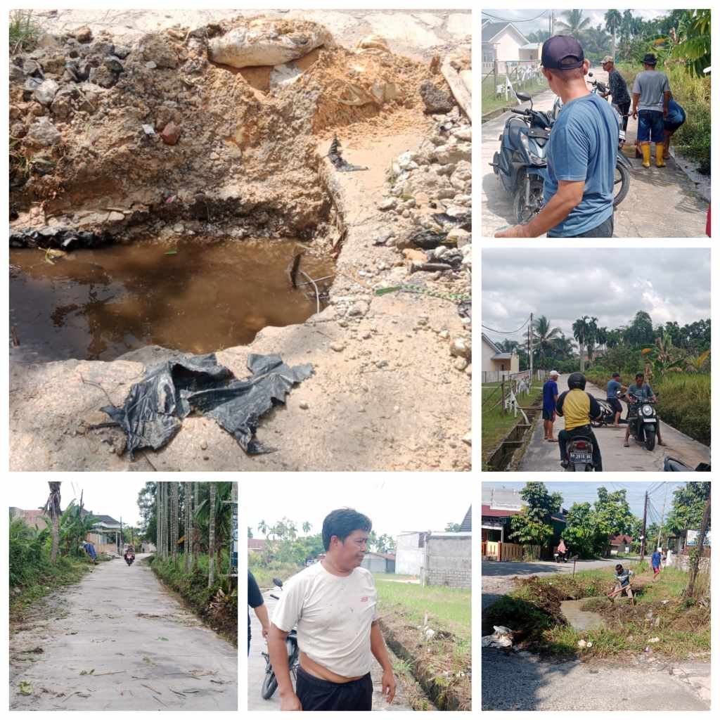 tvmiranda.com | Warga Purwodadi Gotong Royong Bersihkan Drainase, Desak Developer Segera Perbaiki Gorong-Gorong Rusak