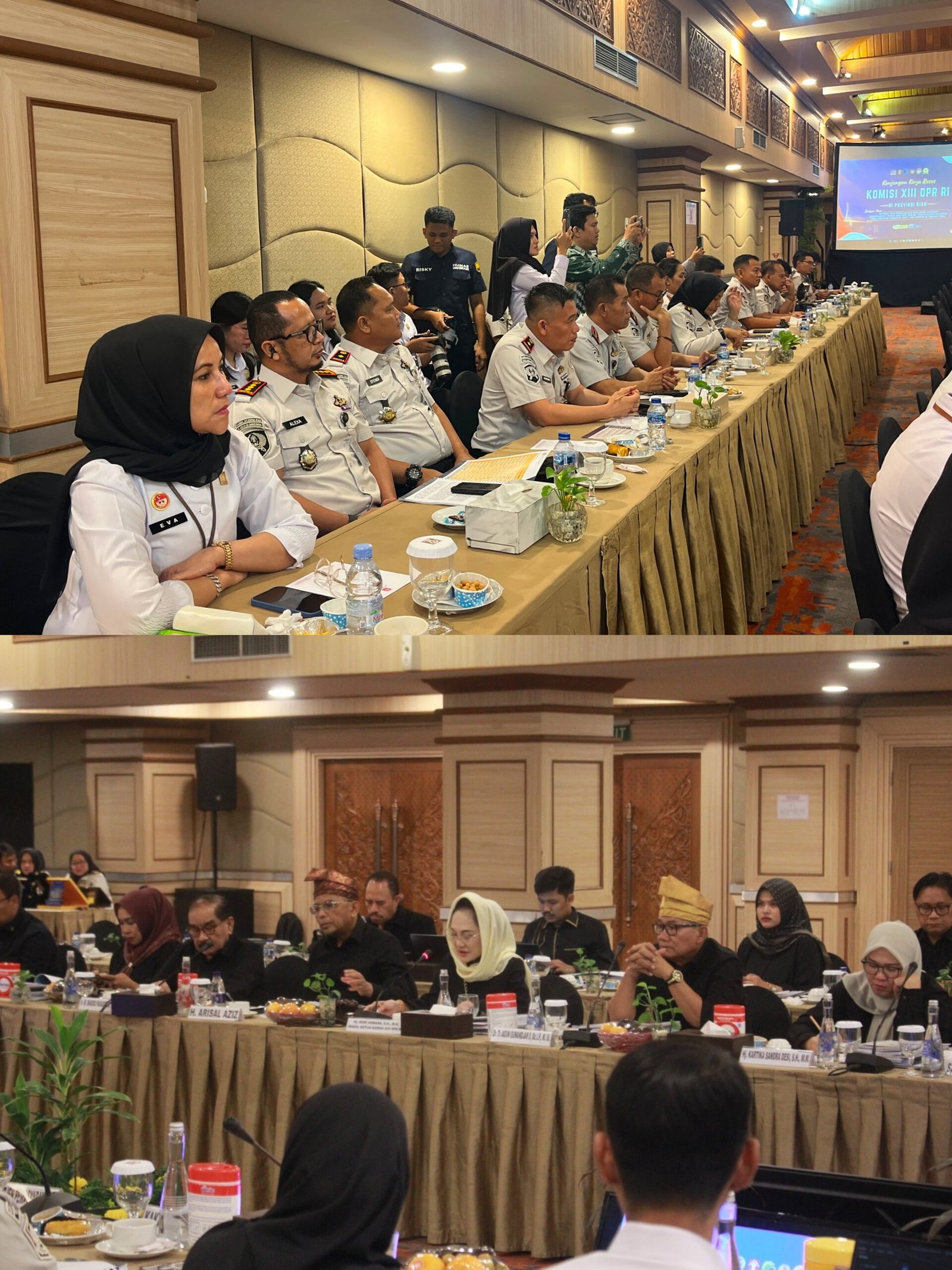 tvmiranda.com | KALAPAS BANGKINANG HADIRI RAPAT DENGAR PENDAPAT KOMISI XIII DPR RI BERSAMA KANWIL DITJENPAS RIAU