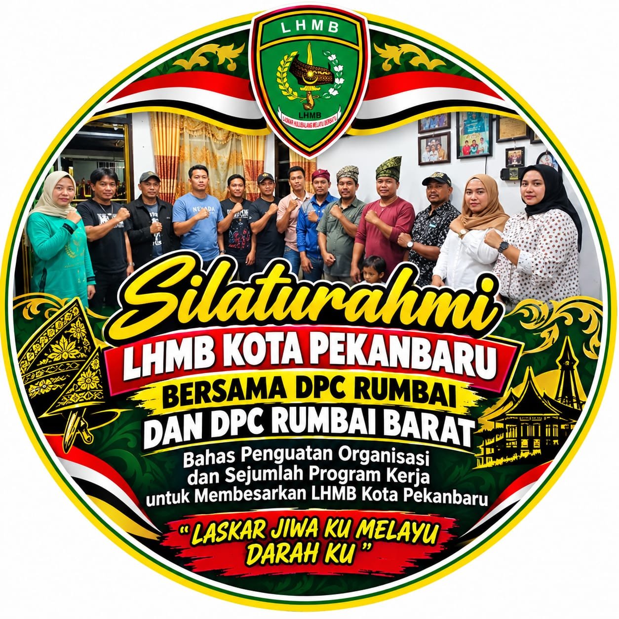  | Silaturahmi LHMB Pekanbaru Bersama DPC Rumbai dan Rumbai Barat, Bahas Penguatan Organisasi dan Sejumlah Program