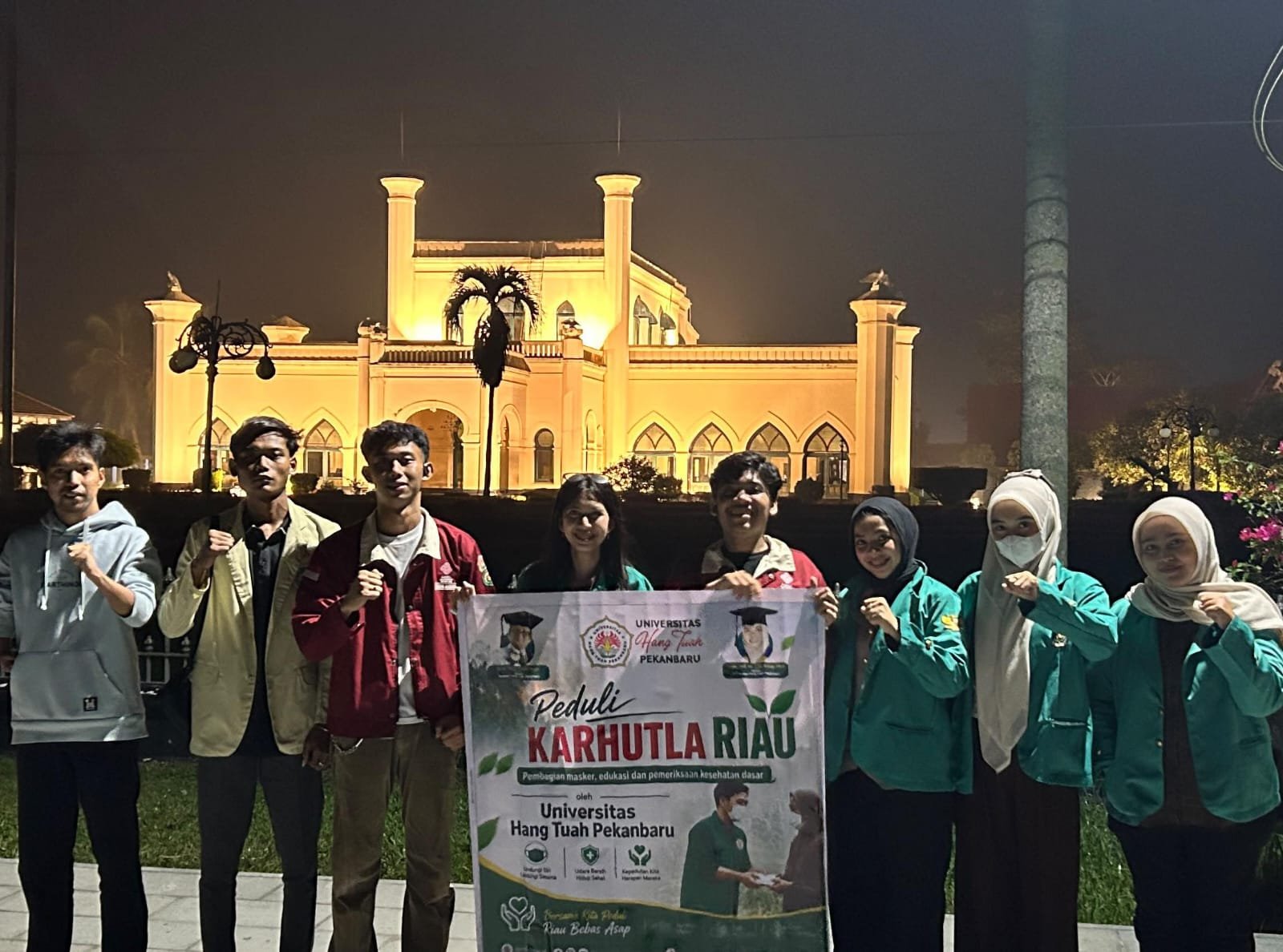  | Peduli Karhutla: BEM Universitas Hang Tuah Pekanbaru Gandeng BEM IAI Sulthan Syarif Hasyim Aksi Nyata di Siak