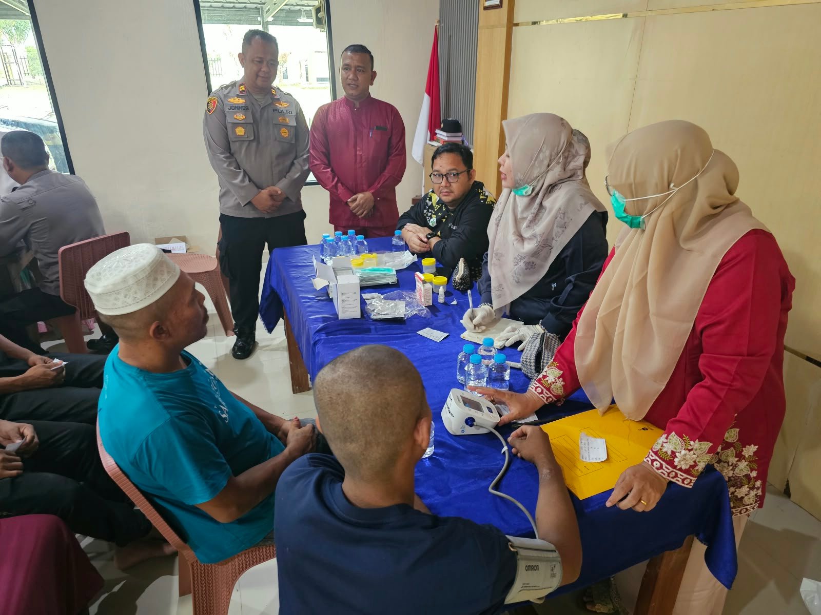  | Perkuat Program Pemulihan, Polsek Kepenuhan Libatkan Puskesmas Periksa 16 Binaan Narkoba