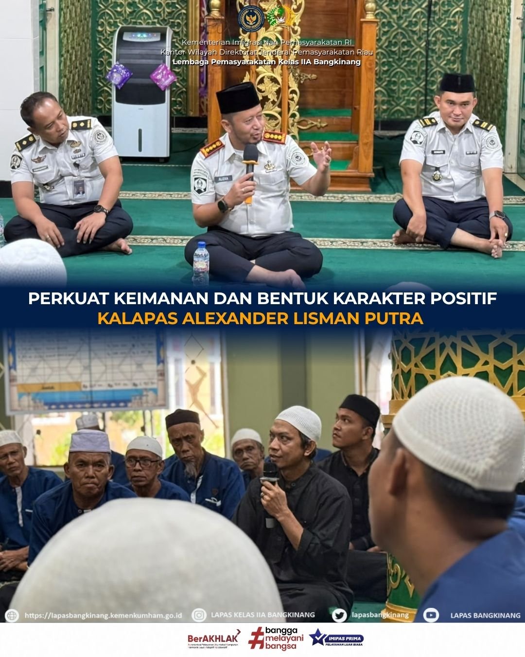  | Perkuat Keimanan dan Bentuk Karakter Positif, Kalapas Ajak Warga Binaan Menjadi Pribadi yang Lebih Baik