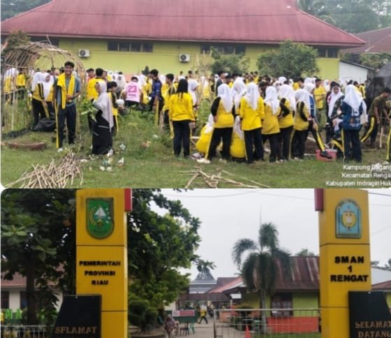  | SMA Negeri 1 Rengat Gelar Gotong Royong Bulanan, Tingkatkan Kebersihan dan Kepedulian Warga Sekolah